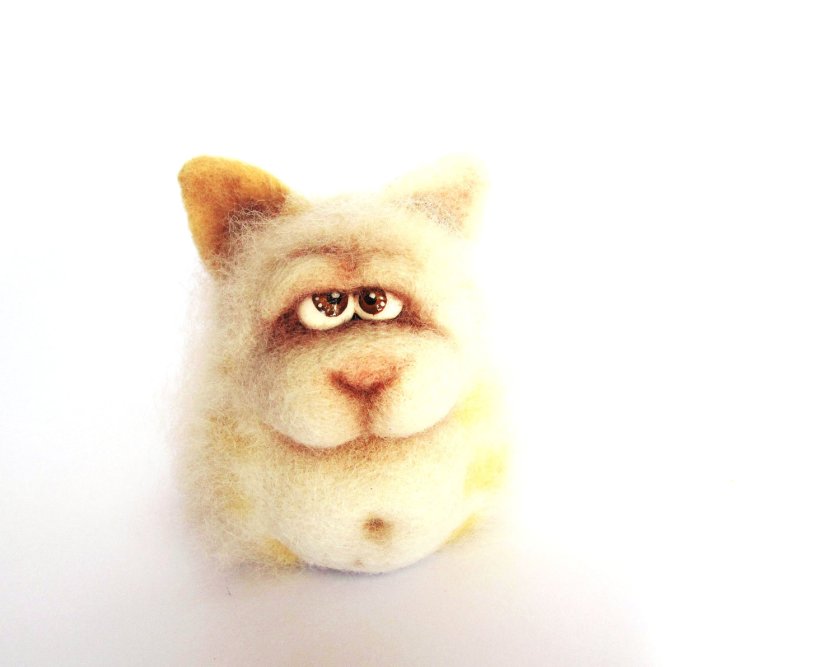 Funny Cat - An Art Toy Wool Pleasure by VladaHom