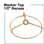 Washer Top Fitting - Recess -