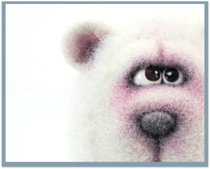 A Wooly Pleasure - Polar Bear by VladaHom on etsy.com